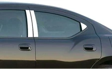 Chrome For Dodge Charger 2006 2007 2008 2009 2010 Pillar Posts Cover Trim 6pcs