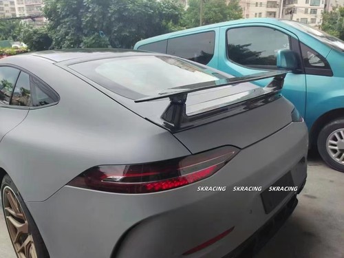 For Benz AMG GT43 GT53 GT63 4 Door Real Carbon Fiber Rear Trunk Lip Spoiler Wing - Picture 12 of 13