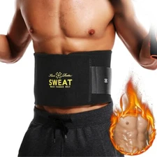 Men Women Waist Trainer Sweat Belt Belly Control Trimmer Shaper Workout Corset