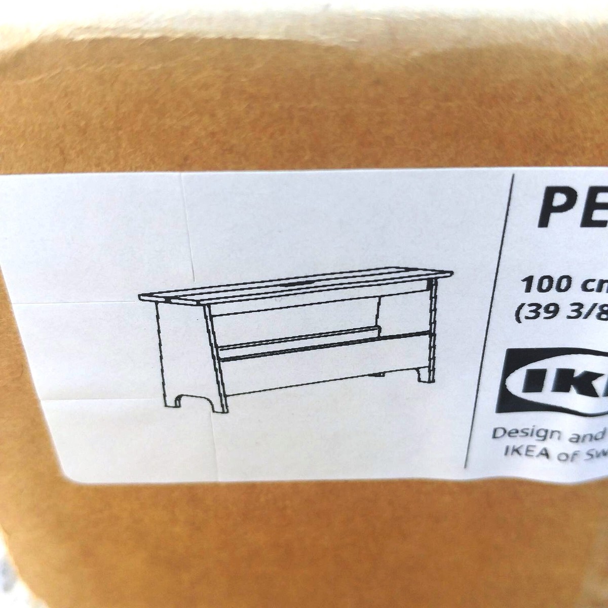 Ikea PERJOHAN Bench with storage Wood/solid pine 39 3/8