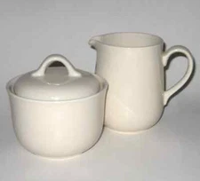 Corning Corelle SANDSTONE Sugar Bowl Creamer pitcher beige 3 pc