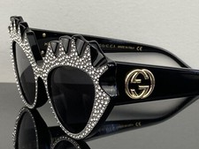Gucci GG0781S 003 Hollywood Forever Women's Cat Eye Crystal Sunglasses