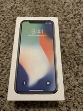 iPhone X Silver Original Empty Box iPhone No Phone BOX ONLY