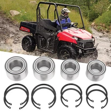 4Pcs Front & Rear Wheel Bearings kit for Polaris Ranger 400 425 500 570 700 800