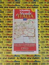 cartina STRADE D'ITALIA 7 LIGURIA-LOMBARDIA EMILIA repubblica DE AGOSTINI (A89)