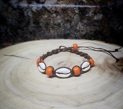 Cowrie Shell  Hemp Bracelet