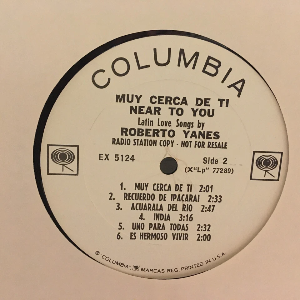 ROBERTO YANES      LP    MUY CERA DE TI , NEAR TO TO YOU ( PROMO ) - Image 3 of 4