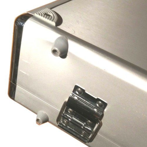 Aluminum Hardside Metal Briefcase w/Combination Lock Aprox 19-1/2X14-1/4X4-1/4" - Picture 6 of 7