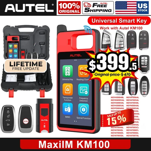 2025 Autel MaxiIM KM100 Key FOB PROGRAMMING Key Generation IMMObilizer 60sFaster