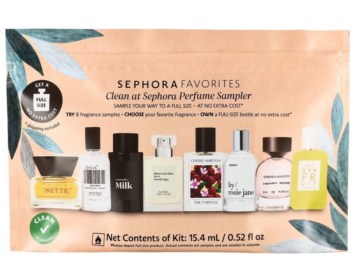 Sephora Favorites Clean Perfume Sampler Set Scent *NO CERT Opened to  Remove*