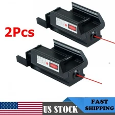 2Pack Red Dot Laser Sight Low Profile Picatinny Rail 20mm For Rifle Pistol Gun