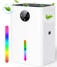 Dehumidifier, 63OZ Quiet Dehumidifiers for Home with Auto Shut Off, RV (1800ML)
