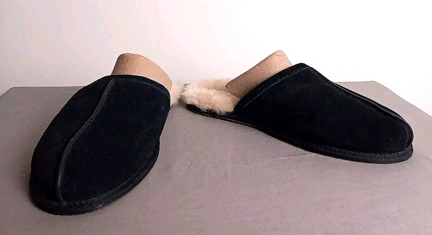 UGG Scuff Scamosciato Pelle di Pecora Pelliccia Scarpa Slip on Leggera Taglia US 9 Nuovo senza scatola