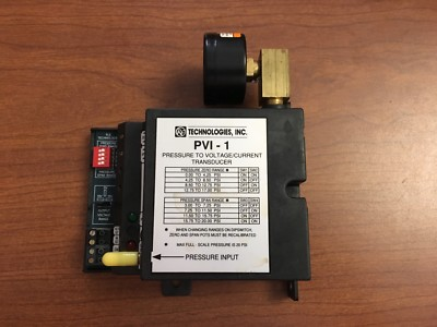 #ad Kele RE Technologies PVI 1 43 Pressure to Voltage Current Transducer Plus Gauge $200.00