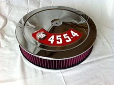 Chrome Air Cleaner Washable Filter New 14x3 Buick 455 Edelbrock Carburetors