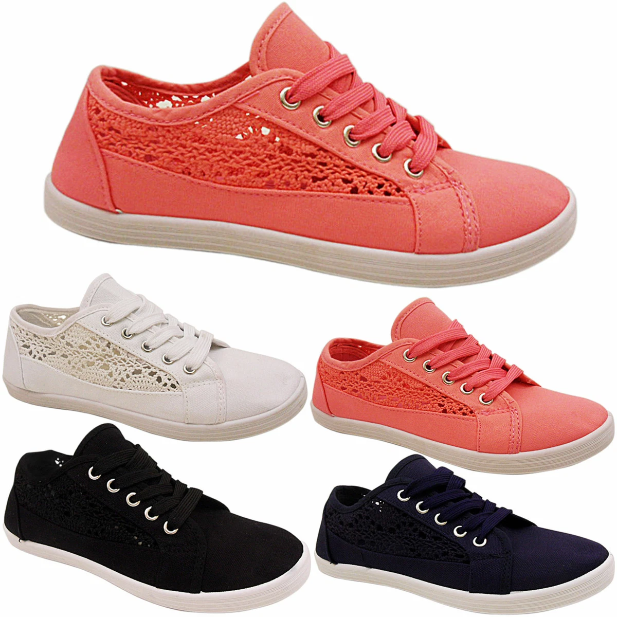 Crochet top canvas shoes