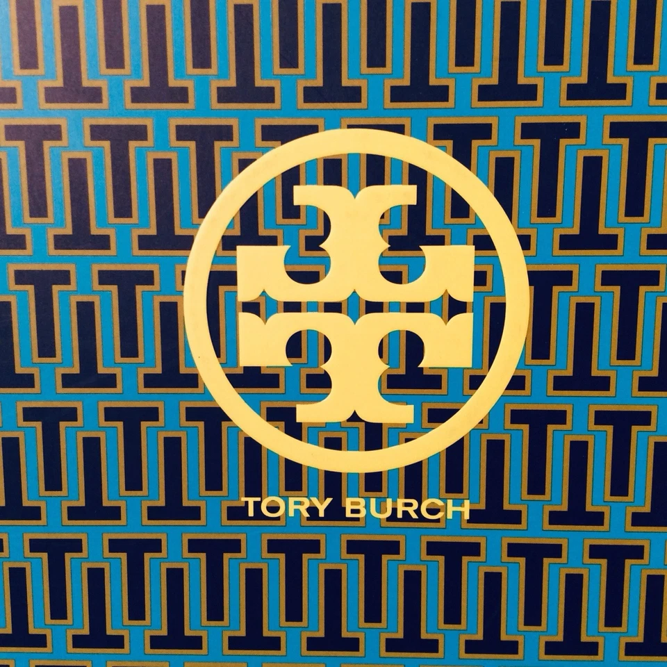 Новый Tory Burch T логотип длинный подарочная коробка зеленый темно-синий 22 «x 14» x 4,5» - Изображение 2 из 4