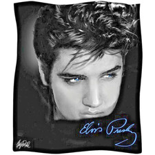 Elvis Presley Throw Blanket Plush Soft Fleece Gift Idea 50" X 60" NEW w/Tags