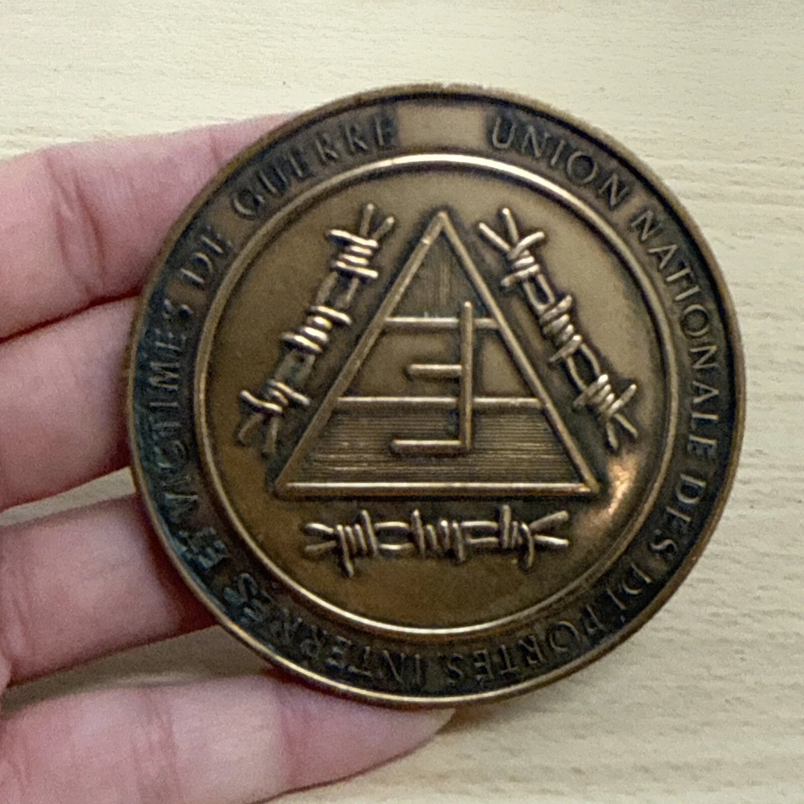 Médaille Union Nationale Des Déportés Internés Et Victimes De Guerre En Bronze