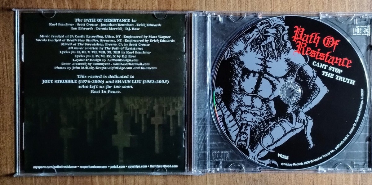 CD - Path Of Resistance - Can't Stop The Truth - 2006 HARDCORE