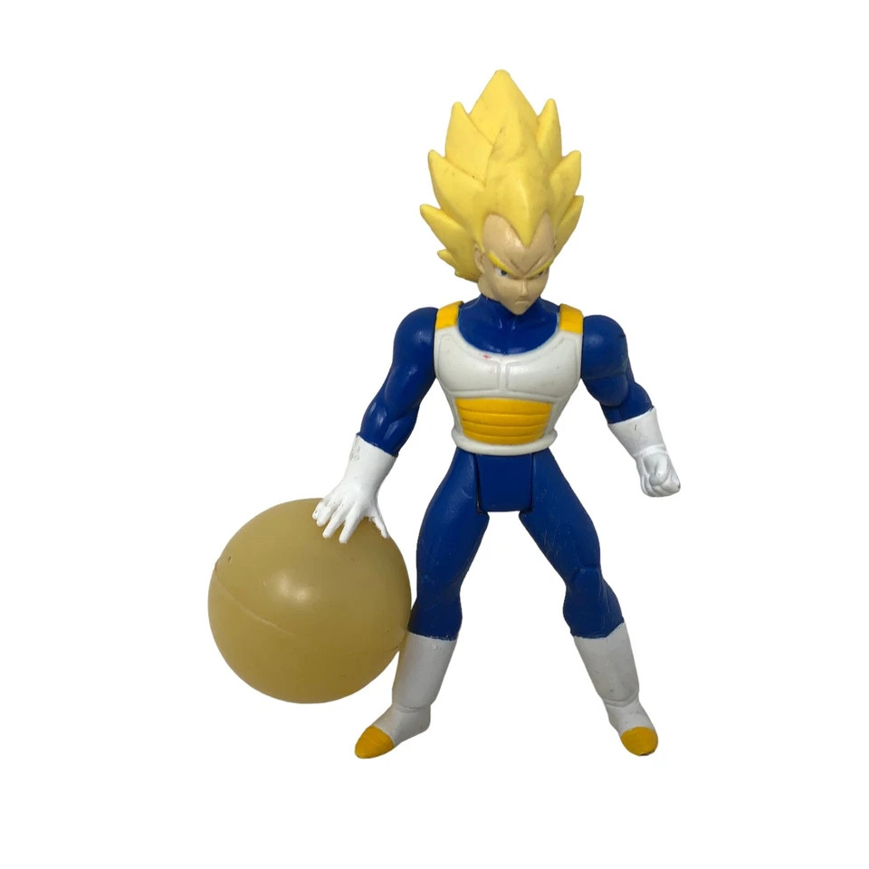 Figura de acción Irwin de colección Super Sayan Vegeta Dragon Ball Z 2001 bola se ilumina 5" Foto 2 de 4