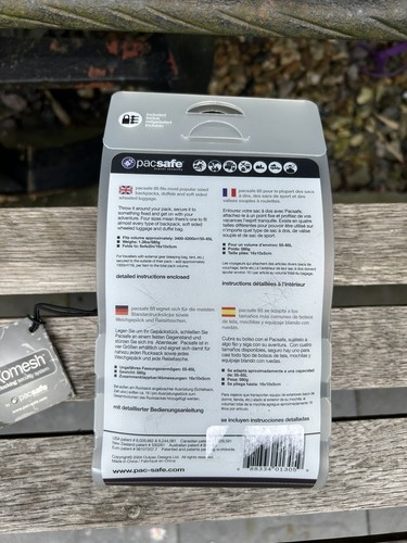 PACSAFE 85 EXOMESH ANTI THEFT BAG PROTECTOR - NEW - 55-85L - Imagen 2 de 3
