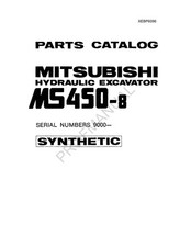 Caterpillar Cat MD450 8 Mitsubishi Hydraulic Excavator Parts Catalog Manual