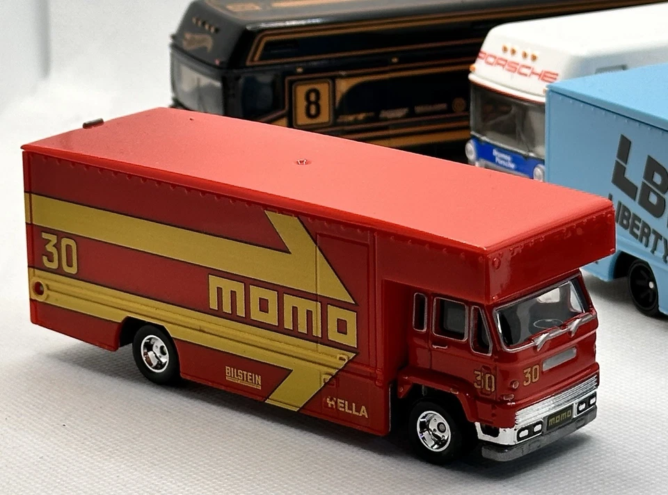 Hot Wheels Suelto Equipo Transporte Lote de 4 Fleet Flyer Hauler y Euro Hauler Excelente Foto 2 de 4