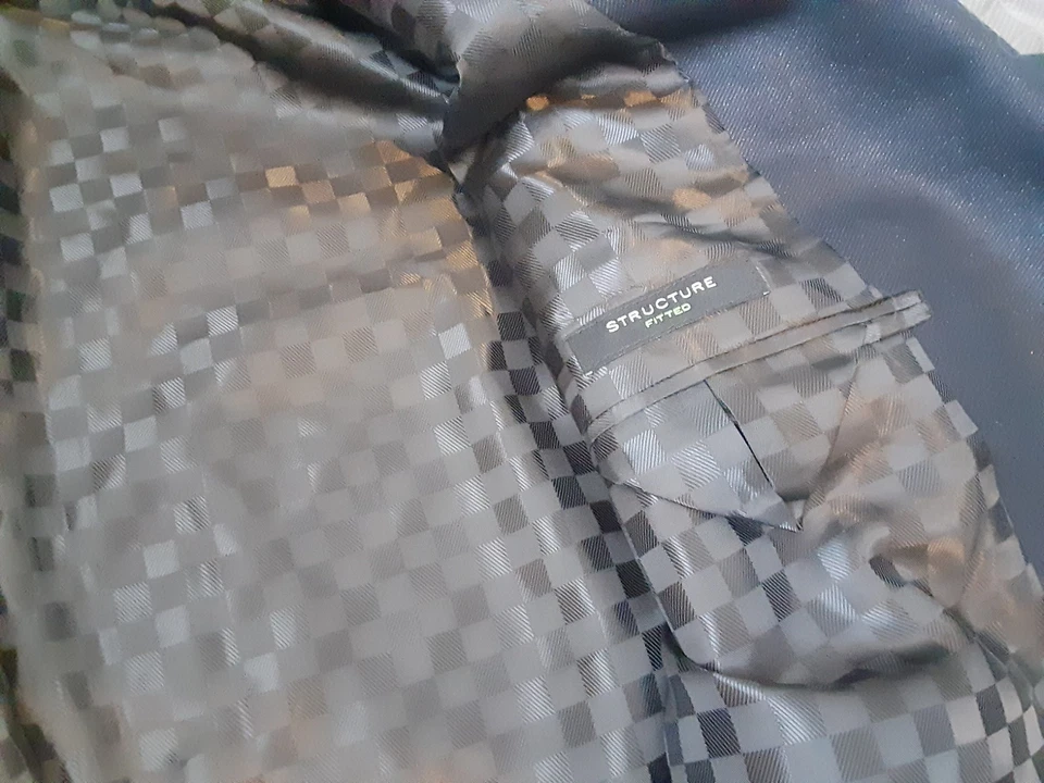 Structure Suit Mens 42 Regular Black Sports Blazer #S127 - Image 4 of 4