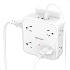 Multi Plug Outlet Extender, Wall Surge Protector Plug Extender with 8 Sockets,