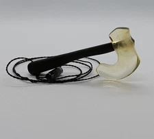 Viking Axe Pendant Hand Carved Genuine Baltic Amber and Bog Oak Unique 3.7g