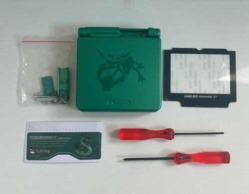 Replacement Housing for Nintendo GBA Game Boy Advance SP Shell Green Rayquaza - Picture 4 of 4
