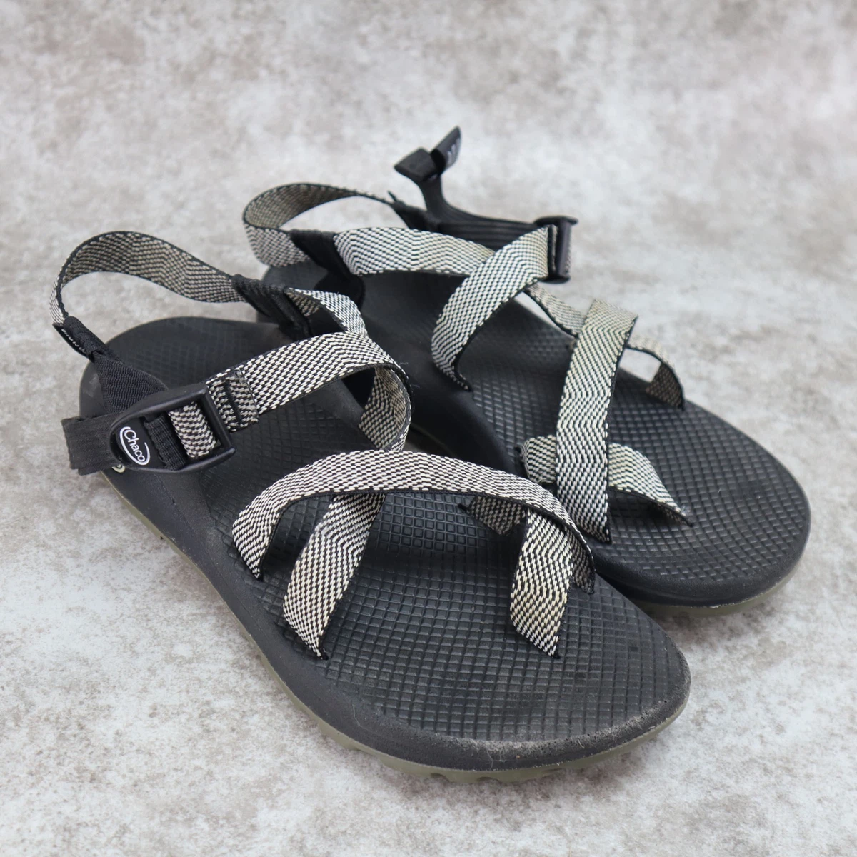 Sandalia Chaco Z/Cloud Para Hombre - Acolchada, Correa Ajustable, Color Negro, Tallas USA 7-15
