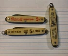 Vtg  50's Small Single Blade  Pocketknives, Coca-Cola, Hires, Planters Peanuts.