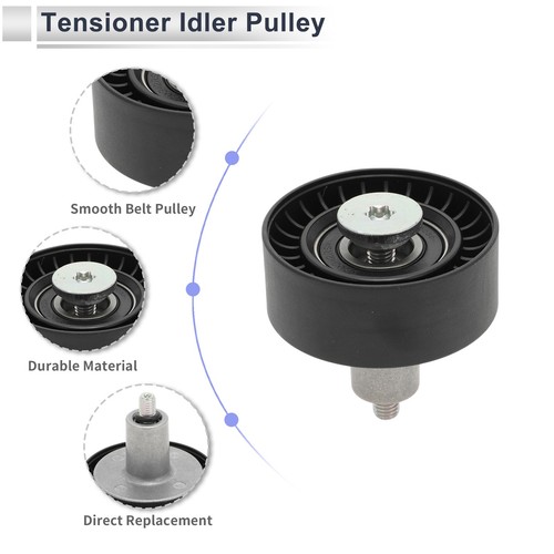 Drive Belt Idler Pulley for Audi A6 2018-2024 No.06M903341D Black 1 Pc - Picture 4 of 6