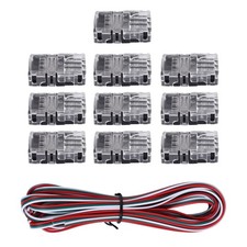 2X(11 Pieces Tunable 3 Pin LED Strip Connectors 10mm LED Strip Light1440