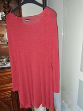 Deerberg Leinenkleid rot Gr XL. Super Zustand
