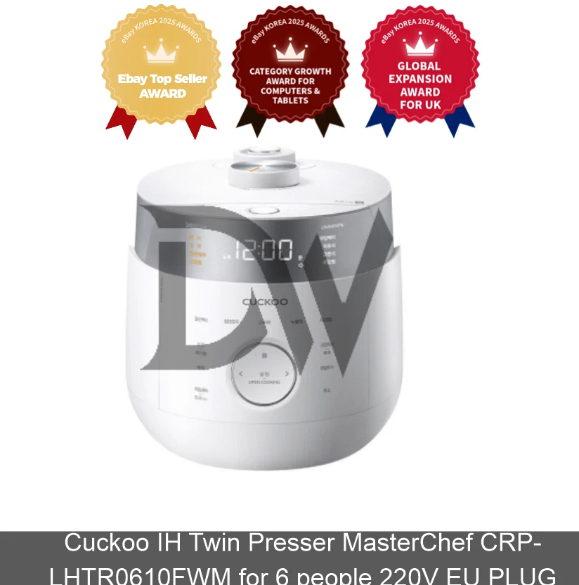 Cuckoo IH Twin Presser MasterChef CRP-LHTR0610FWM for 6 people 220V EU PLUG