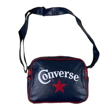 Borsa messenger a tracolla Converse retrò blu navy e rossa