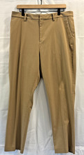 UNIQLO Womens Smart Ankle Pants XL Tan Tapered Dress Work Slacks