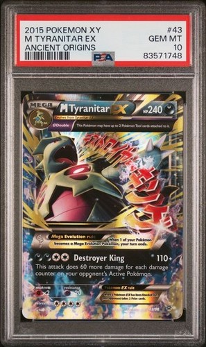 M Tyranitar-EX graded PSA 10 for sale on eBay