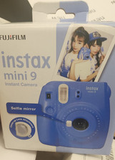 Fuji Instax Mini 9 Fujifilm Instant Film Camera Cobalt Blue Used