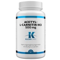 ACETYL-L-CARNITIN Hcl 500 Mg Klean Labs Kapseln 60 St Pzn 19340980