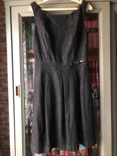 Women Miss Sixty Dress Navy Cotton 40