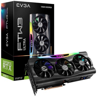EVGA Geforce RTX 3080 Ti Ftw3 Ultra Gaming 12G-P5-3967-Kr 12Gb Gddr6X Icx3 Techn