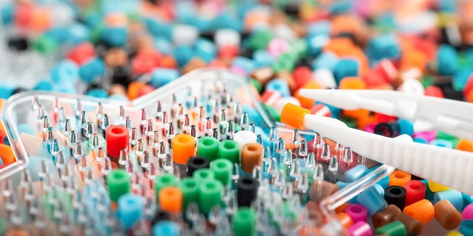 Malplay Bügelperlen 3000 Stk DIY Dinosaurier Bügelschablonen 3D Steckperlen Set - Bild 4 von 4