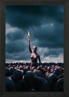 Fackellicht des Wandels gerahmtes Wandbild Poster Leinwanddruck Bild