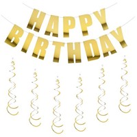 Kzouenzu Happy Birthday Girlande, Girlande Geburtstag, Happy Birthday Deko,