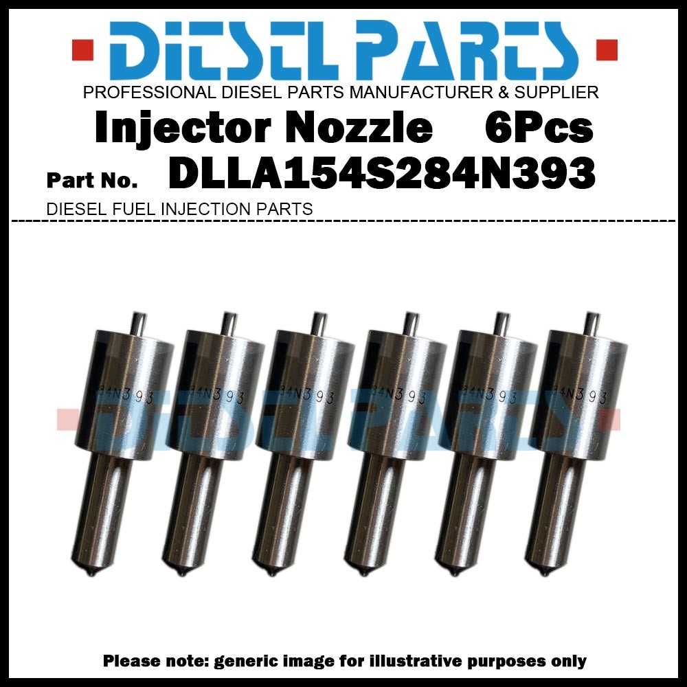 6x Injector Nozzle DLLA154S284N393 for ISUZU 4BD1 6BD1 4BG1 6BG1