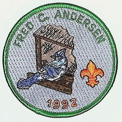 #ad Fred C. Andersen Boy Scout Camp Patch Northern Star Council MN 1992 $7.95